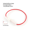 10PCS 5x20mm Glass Fuse Holder Fast Blow Screw Type 6x30mm with Electrical Wire Cable 250V AC Fuses Line Copper Strip Spring