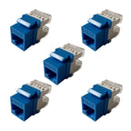 Cat6 RJ45 Keystone Jacks Module Connector Ethernet for Wall Plate Patch Panel 54DB