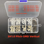1Box JST SH 1.0MM / JST 1.25mm / PH 2.0mm / XH2.54mm /VH/SM/KF2510 Male Plug Female Socket Housing Crimp Terminal Connector Kit