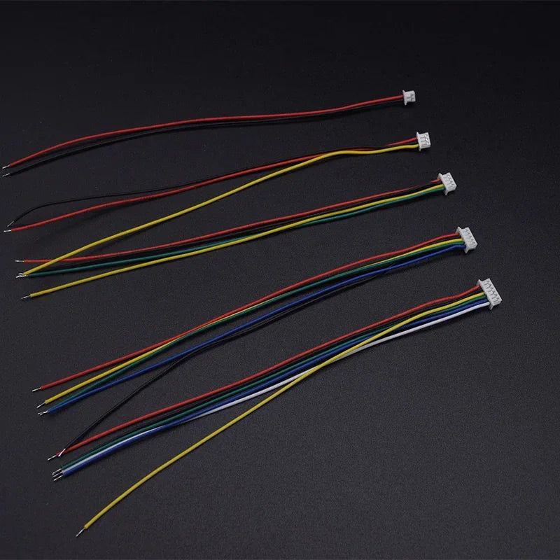 10PCS 1.0 1.25 1.5 2.0 2.54 SH/JST/ZH/PH/XH 1.0MM 1.25MM 1.5MM 2.0MM 2.54MM female plug connector with wire 2PIN /3/4/5/6/7/10P