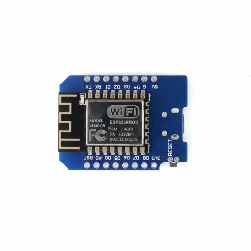 ESP8266 NodeMCU D1 Mini WiFi Dev Board Type-C CH340C 4MB Flash Compatible with Arduino IDE for IoT Smart Home Power Bank Wemos