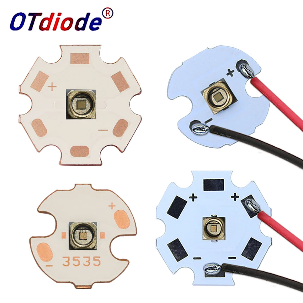 LED 3W 5W 3535 Laser VCSEL Infrared IR 808nm 850nm 940nm 980nm 1064nm Bead Lamp Patch Light Sensing Monitoring Night Vision Diod
