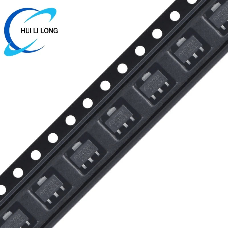 100Pcs/5pc ME6209 6209A ME6209A 3V 3.3V 4V 4.5V 5V ME6209A33PG ME6209A50PG SOT-89 Low Power Dropout LDO Linear Regulator IC SMD