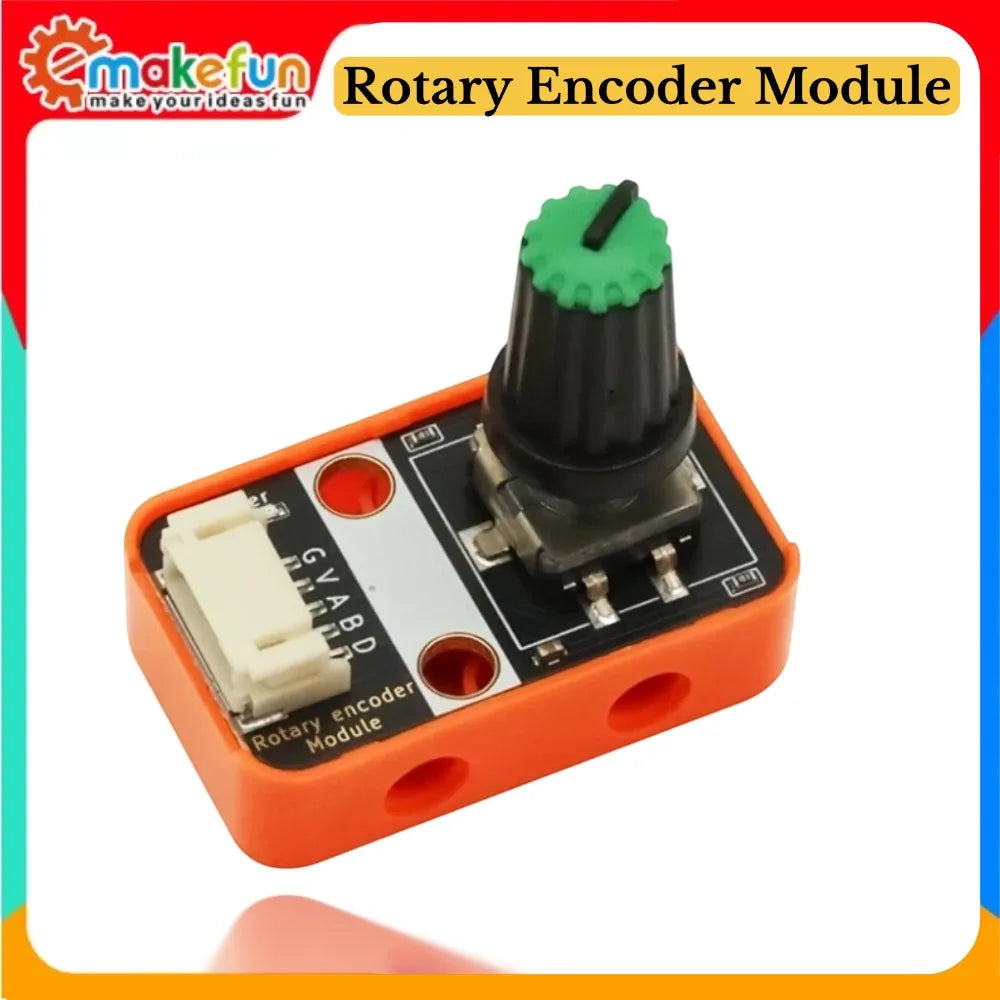 Rotary Encoder Module Quadrature Output with Push Button 3~5V for Arduino/ESP32/micro:bit