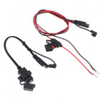 12V Waterproof Motorcycle SAE to USB Phone GPS MP4 Charger Cable Adapter Motorbikes Inline Fuse Power Supply