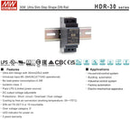 MEAN WELL Slim DIN Rail 30W Power Supply HDR-30-5 HDR-30-12 HDR-30-15 HDR-30-24 HDR-30-48