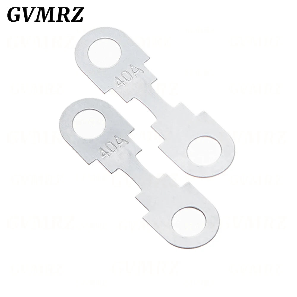 5PCS Car Flat Type Fuse Chip 32V Battery Insert Fork Bolt Type High Current Zinc Alloy 20A 30A 40A 50A 60A 70A 80A 100A 110A
