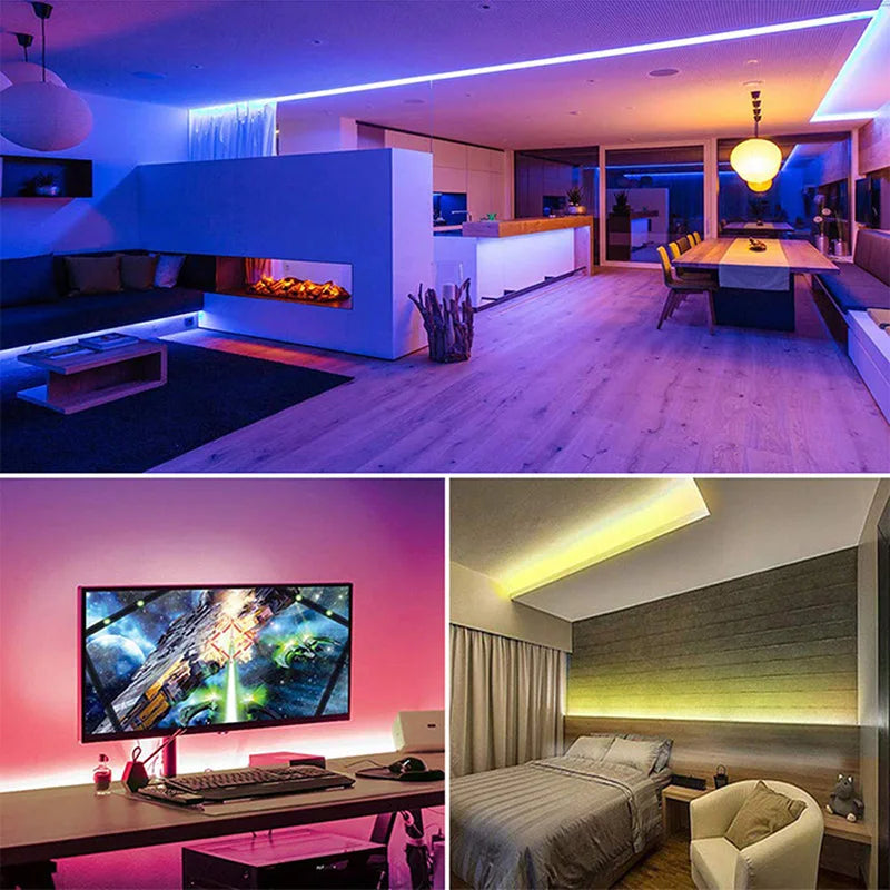 240LEDs/m LED Strip 2835 DC12V 24V Home Light Strip 5M 1200LEDs High Light Red Green Blue Flexible And Cuttable Soft Lamp Bar