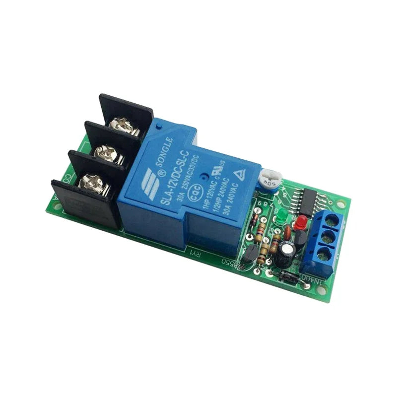 Time Delay Relay Module Triggle Timer Control Switch DC12V 24V High-power 30A  1-10000s Delay Adjustable Turn Off Conduction