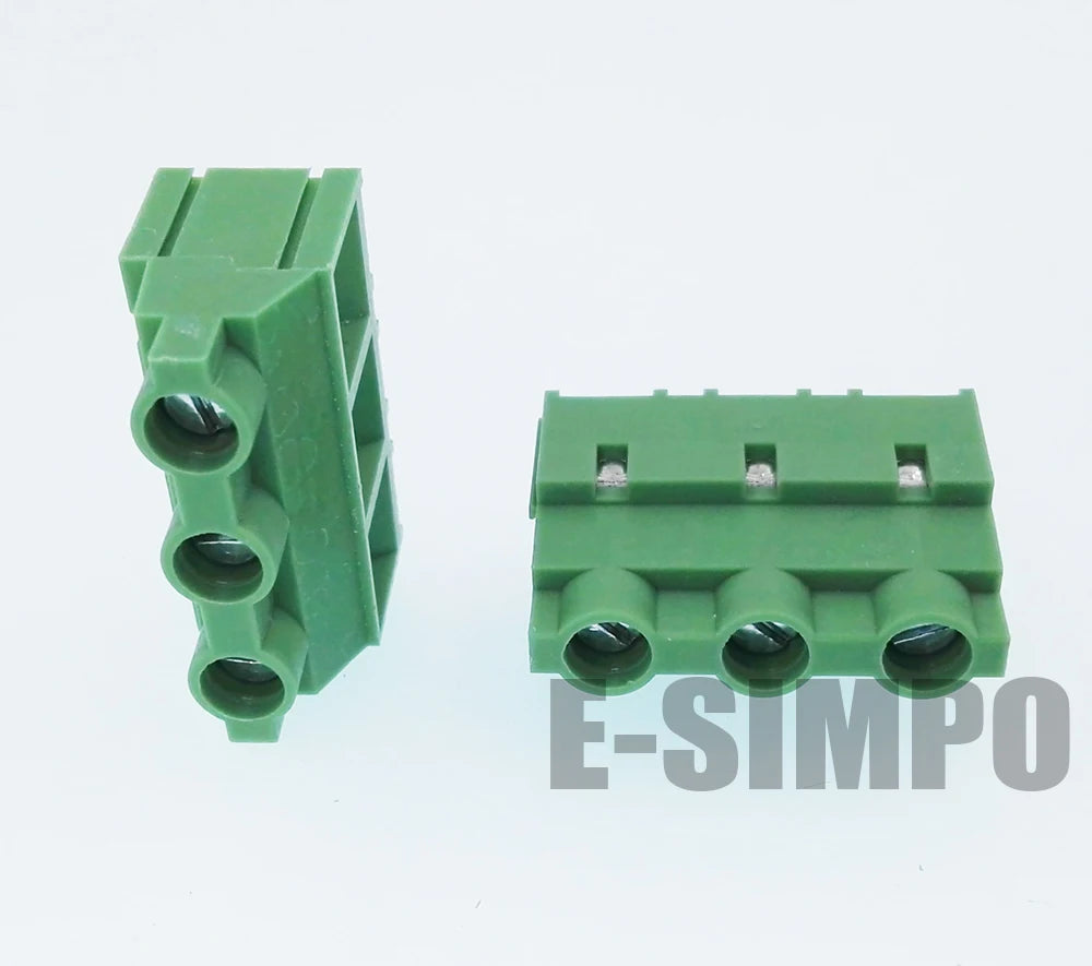 10pcs 2P 3P 300V/30A 22-10AWG 6.35/7.62/9.5mm 7620-7.62 635-6.35 950-9.5mm Pitch Spliceable CE UL PCB Screw Wire Terminal Block