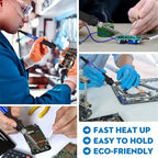 Adjustable Temperature 220V 60W Soldering Iron Set DIY Circuit Welding Repair Tool Household Set Internal Heating Temperature