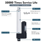 3000N 4Pieces Linear Actuators with Synchronous Control Hall Controller Set(1V4) 24V 50MM~1600MM Stroke 30kg~300kg Load 50MM/S