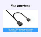 Teucer AF 14025 PC Case Cooling Fan 12V 4Pin PWM MHDB Hydraulic Bearing White 14CM Silent Fan for Computer Radiator Ventilator
