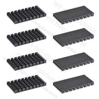 WE DO HEATSINK 50x25x5mm Without or With Thermal Pad Black Slotted Anodized Aluminum Heatsink Cooler Radiator