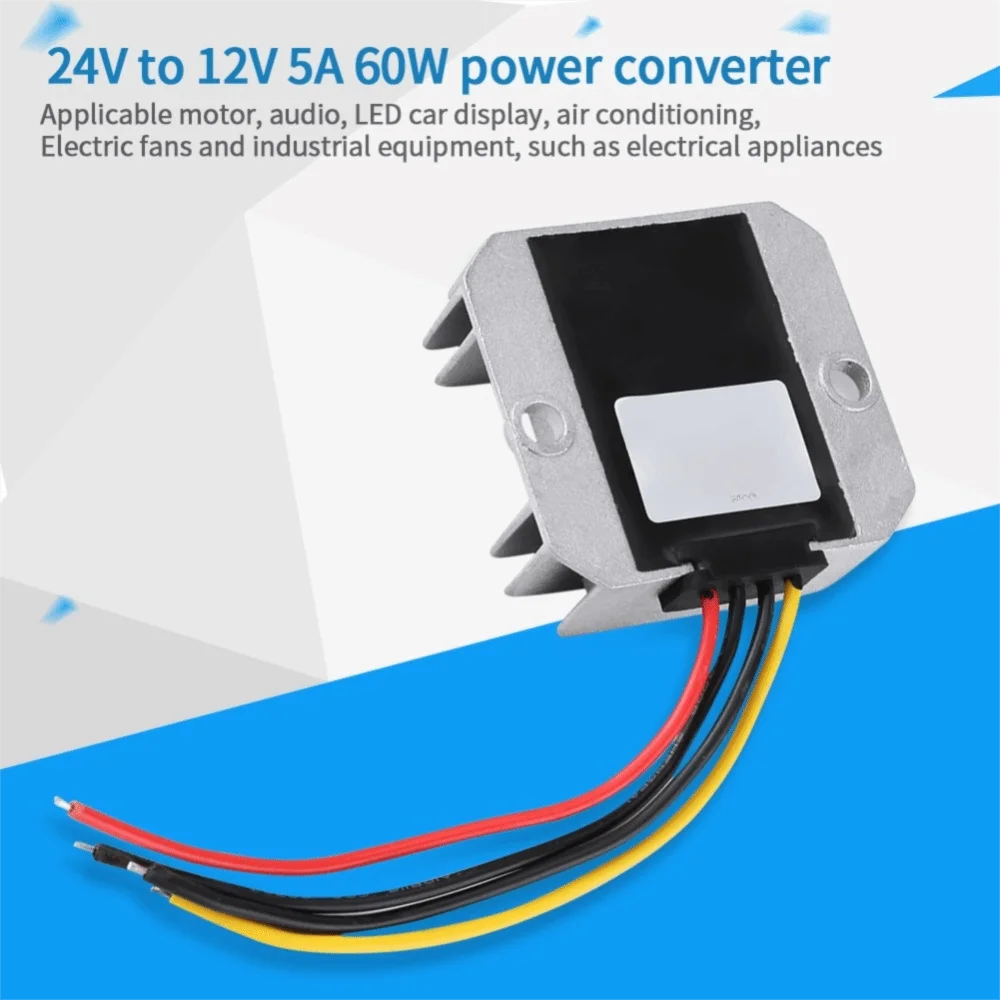 Waterproof 24V To 12V DC-DC Converter 5A 60W Voltage Step Down Module Step Down Converter Truck Application