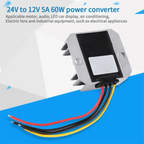Waterproof 24V To 12V DC-DC Converter 5A 60W Voltage Step Down Module Step Down Converter Truck Application