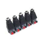 Male Female Socket Barrel Adapter 12V DC Power Connector Plug Jack for CCTV Camera LED Strip Supply Terminal 2.1mm X 5.5mm