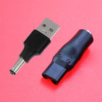 2/7Pcs 5V DC 5.5*2.1mm USB Power Cord Cable Double Hole Charging Adapter Plug For All Kinds Hair Clippers Beard Trimmers Shavers