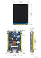 Waveshare ESP32-S3 2inch Capacitive Touch Display IPS 240×320 Camera Touch Option Supports WiFi Bluetooth Development Board
