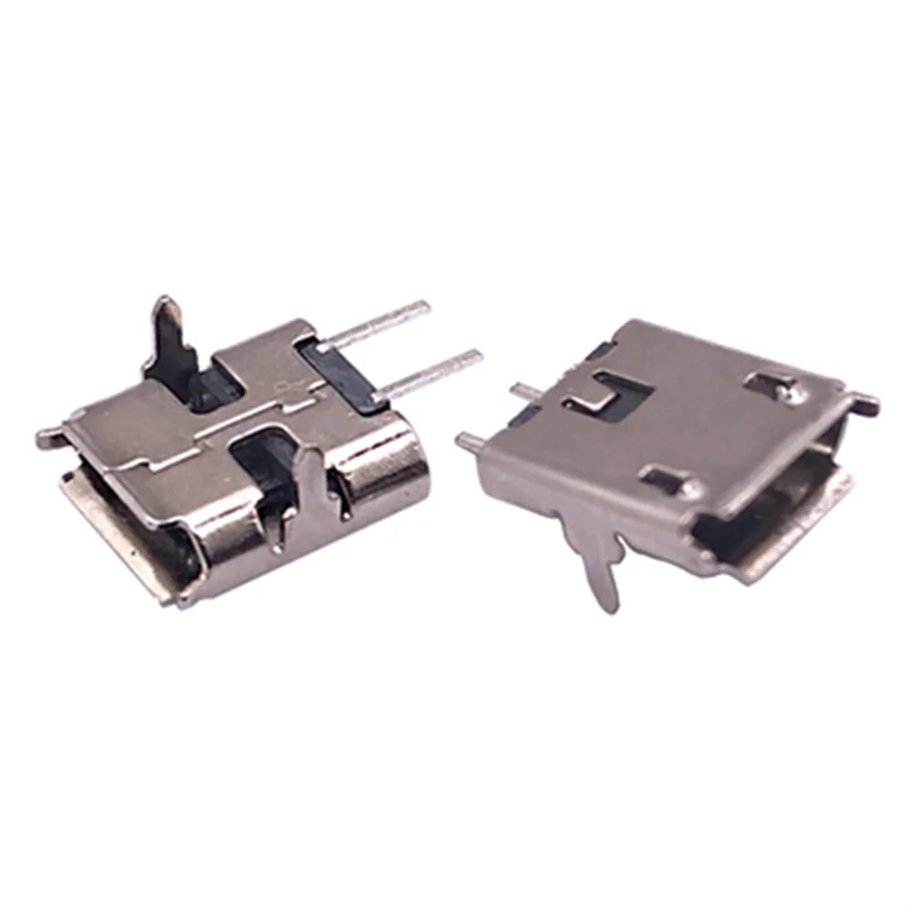 10PCS MICRO USB 2P Female Plug 2PIN V8 Android Phone Plug Two-Pin Charging Port 2-Pin Mini Micro USB Connector Jack