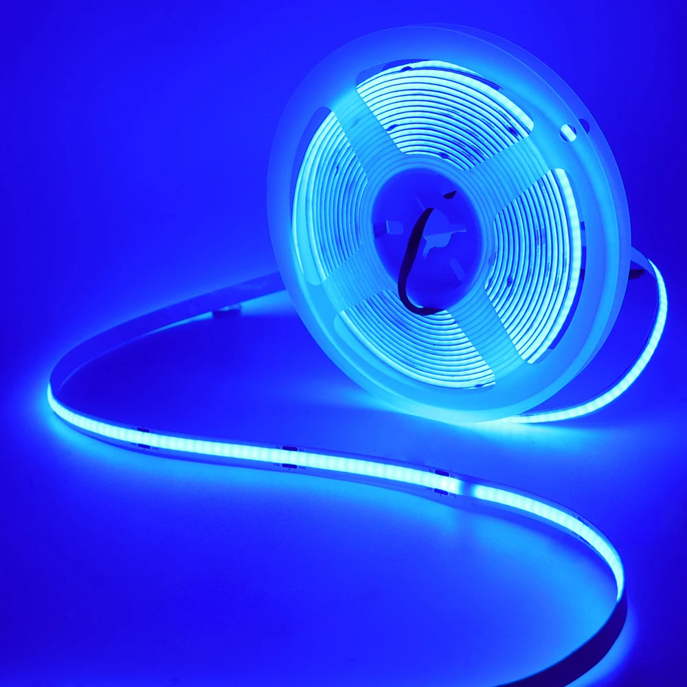 DC 5V COB LED Strip Light With USB 2PIN Wire DC Plug 8MM 320LED High Density Flexible Tape 3000K 4000K 6000K Warm Natural White