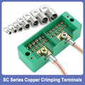 5/10/50Pcs SC Series Copper Nose Terminals SC6/10/16/25/35/50/70/95 Battery Block Lugs Crimping Wire Connector Hole 6/8/10/12mm