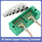 5/10/50Pcs SC Series Copper Nose Terminals SC6/10/16/25/35/50/70/95 Battery Block Lugs Crimping Wire Connector Hole 6/8/10/12mm