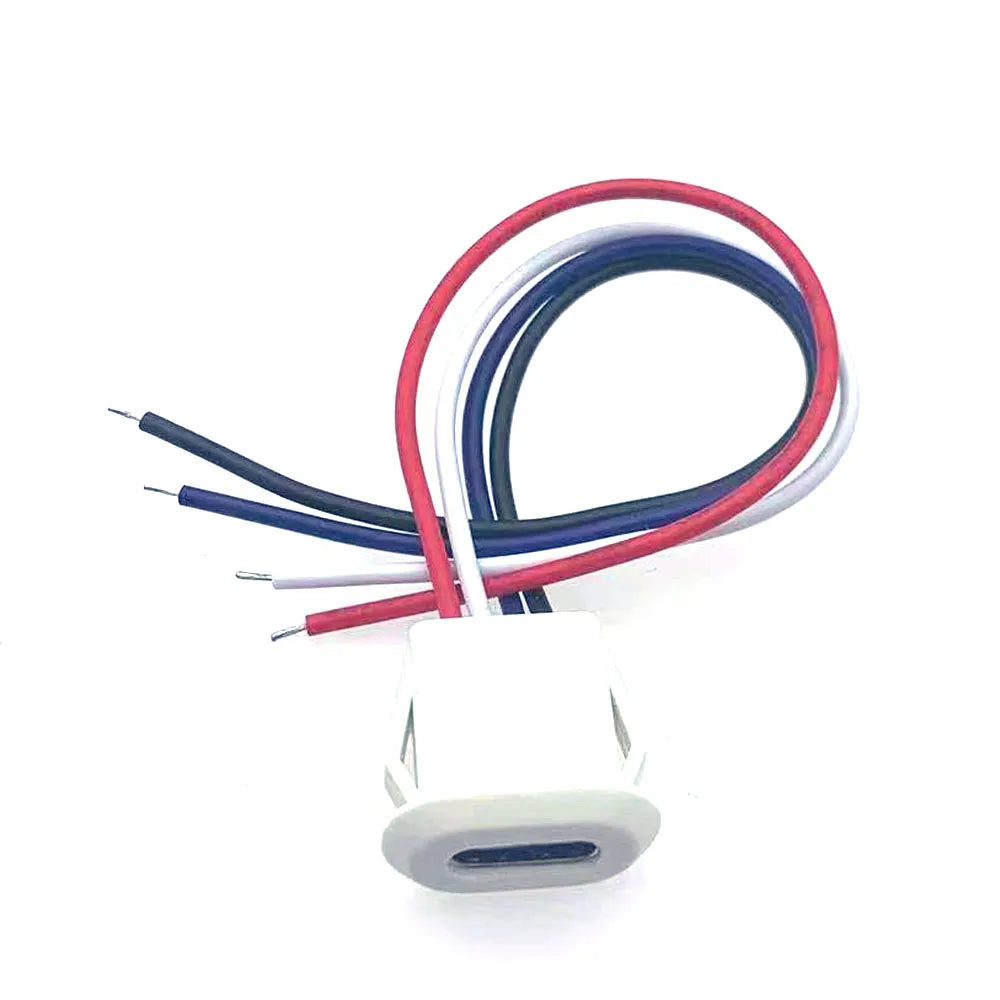 USB-C 2pin 4pin 5pin High Current Charging Socket With Data TYPE-C Female Type C PH2.0 Waterproof Female Connector Jack
