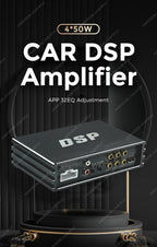 MEKEDE&NAVIFLY 4*50W Car DSP Amplifier Intelligent Car Audio System Universal Car Radio Digital Audio Processor Stereo Amplifier