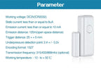 HIVA Wireless Magnetic Door & Window Sensor EV1527 Coding Mode RF 433MHz for Home Security Alarm System Home Burglar Alarm Kits