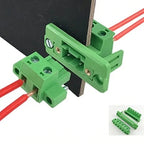 2/5 Sets 2EDGWC 5.08mm Pitch Plug-in Terminal Block, Through-Wall Welding-Free Panel Mount Connector (2P-10P)