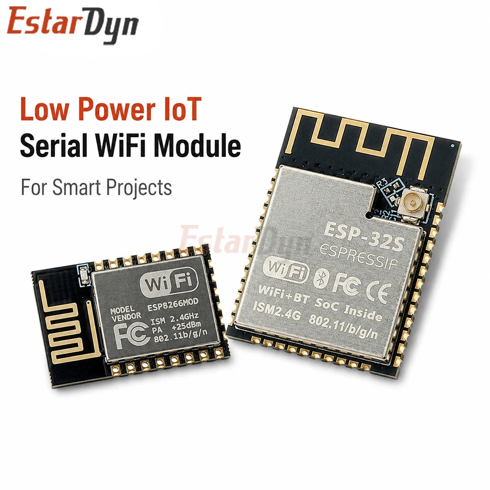Estardyn ESP8266 ESP-12E/12F ESP32/32S Serial WiFi IoT Module Dual Core Low Power Consumption 3.3V MCU Board