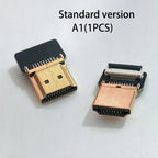 1PCS Ribbon FPV HDMI-Compatible Connector Flexible Flat Cable Raspberry Pi 4 Micro HDMI to HDMI/Mini HDMI Female 90 Degree FFC
