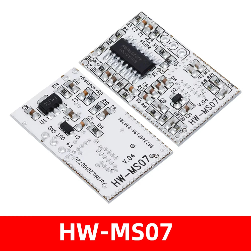 1~10PCS High Performance Motion Sensor Module Radar Motion Sensor HW-MS03 HW-MS07 2.4GHz to 5.8GHz Microwave Radar Sensor Module