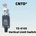 CNTD TZ‑8105 Roller Lever Limit Switch IP65 Waterproof 10A 380VAC Double Circuit Micro Travel Switch for Industrial Automation M