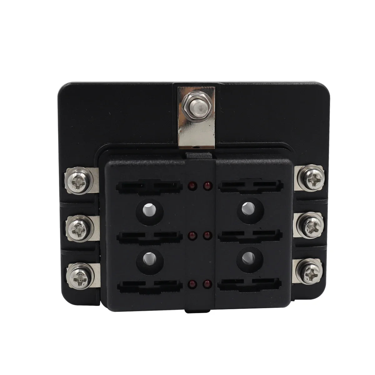 Blade Holder Fuse Box 12/10/8/6 Ways Modified Terminal Block Fuse with LED Warning Light 12V~24V Power Distribution Panel Boat
