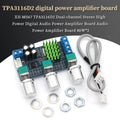 Liludin DC 12V 24V 80W X 2 Dual Channel Digital Audio TPA3116D2 Treble Bass Regulating Preset Pre Amplifier Board Module XH-M567