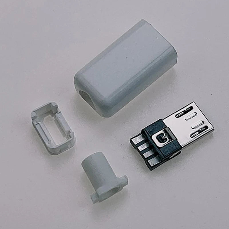 5Pcs USB Connectors Type C / Micro / USB 2.0 Type A Male Female Assembly Adapter DIY Soldering Repair Data Charging Plug Socket
