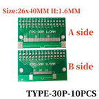 10PCS FFC/FPC Adapter Plate 0.5 to 2.54MM 4P/6P/8P/10P/12P/14P/15P/16P/20P/24P/26P/30P/32P/34P/36P/40P/45P/50P/52P/60P/80P/96P