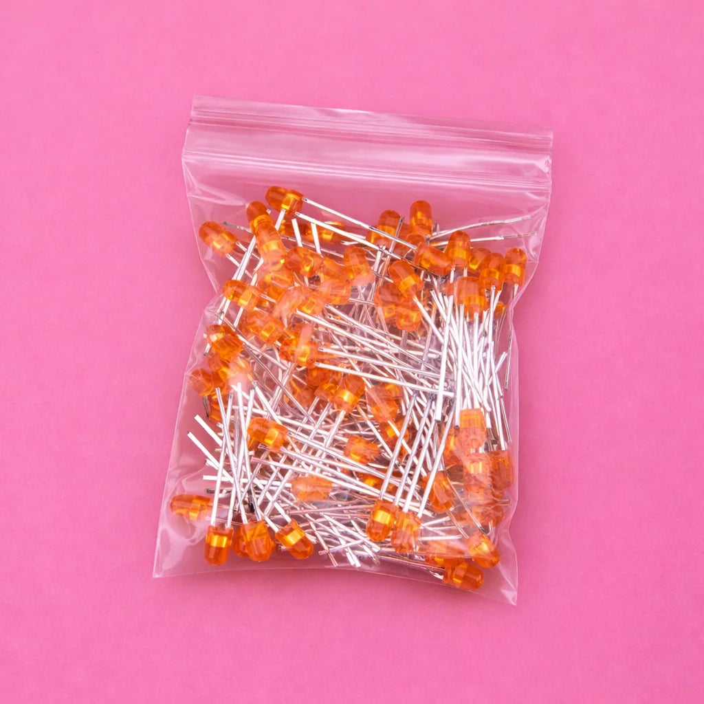 SAMIROB 60/100Pcs 3mm LED Diode Kit F3 Schottky Assorted Diode Red White Green Blue Yellow Orange Pink Purple Warm White for DIY