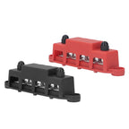 Power Distribution Block M8 Screw 4 Terminal Bus  DC 48V 250A for Automobile Boat Power Distribution Block Bus  250A