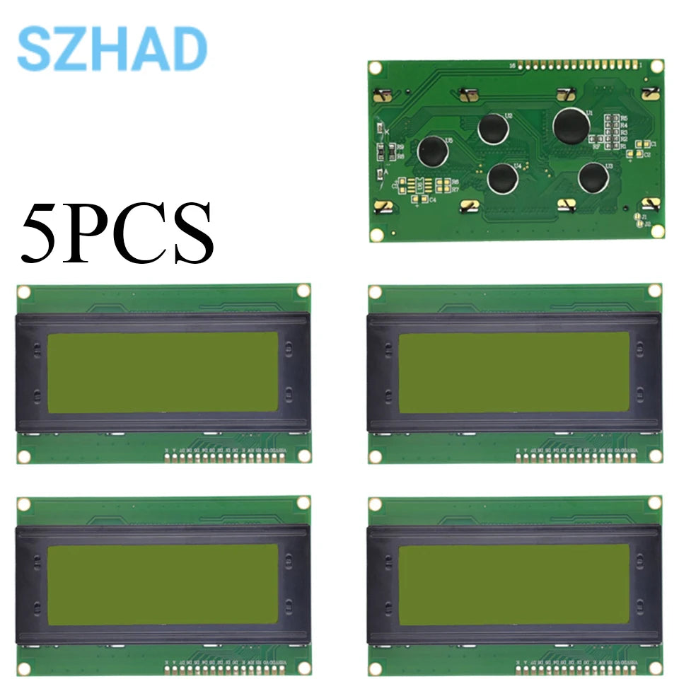 1-10PCS 2004A LCD Display Module I2C IIC Interface 20x4 Character Screen 3.3V 5V Blue Yellow-Green Backlight for Arduino