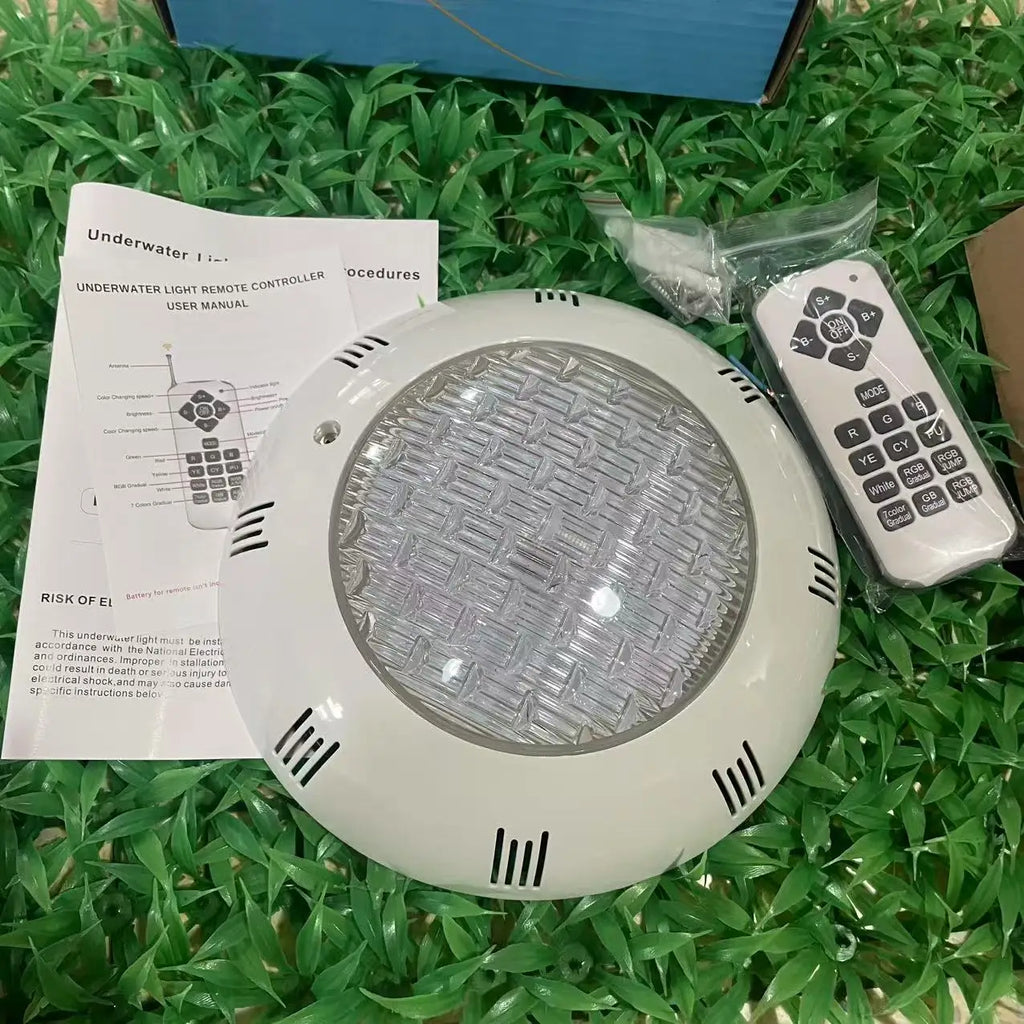 LED Swimming Pool Lights RGB AC12V 12W 18W 25W 35W 45W IP68 Waterproof Lamp with Remote Controller for pool party