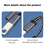 2 In 1 USB C OTG Cable Converter Type C to USB 3.1 PD Fast Charger Port With USB Female Splitter Adapter For iPad Tablet Laptops