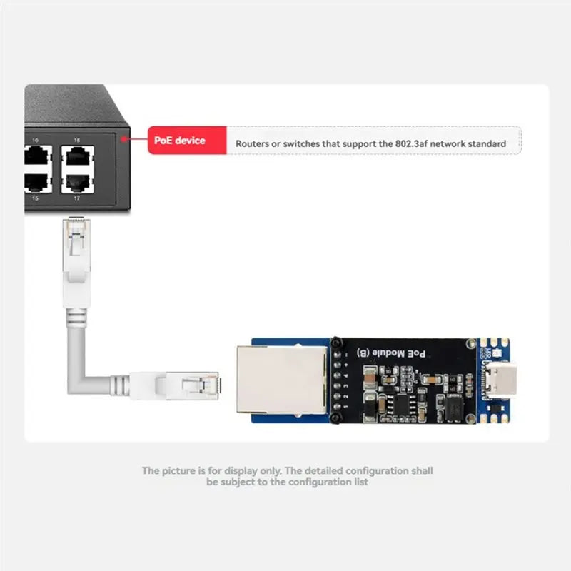 RP2350A Development Board Featuring Poe Module, W6300 Ethernet Chip Dual-Core Dual-Architecture POE-ETH RJ45 Port