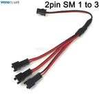 2Pin 3Pin 4Pin SM Splitter Connector 1 to 2 3 4 LED Connector JST Male Female Connector Wire Cable For WS2812 LED Strip Light