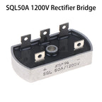 50A 1200V Aluminum Metal Case 3 Phase Diode Bridge Rectifier 50Amp SQL50A Bridge Rectifier Diode Module Electronic Components