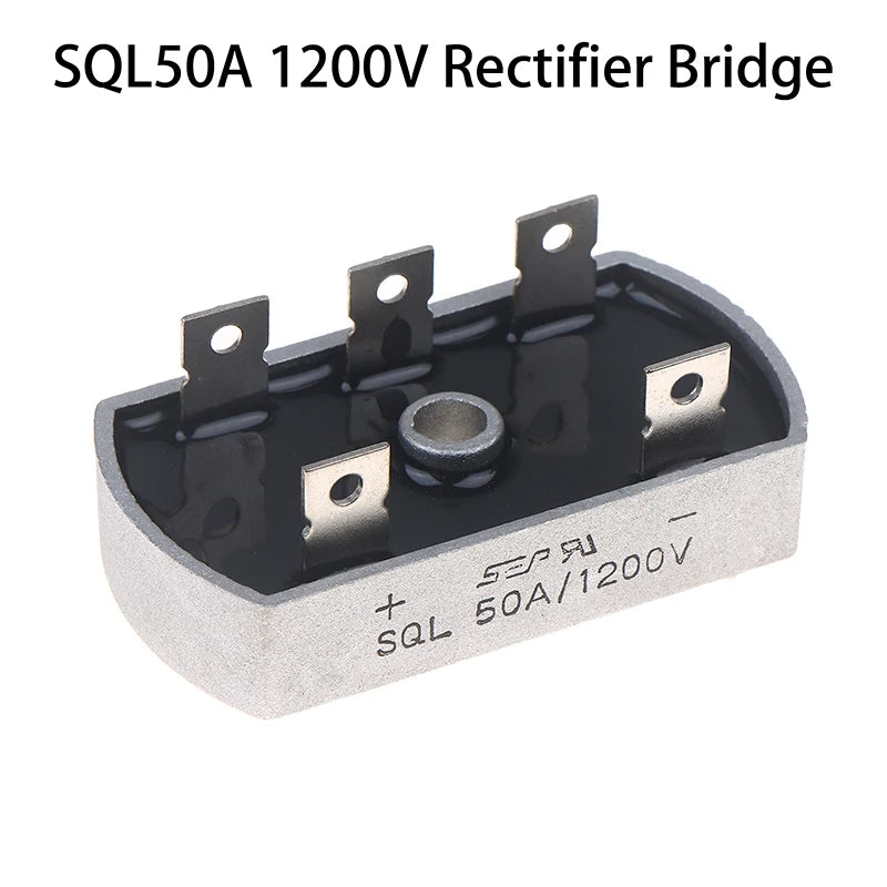 50A 1200V Aluminum Metal Case 3 Phase Diode Bridge Rectifier 50Amp SQL50A Bridge Rectifier Diode Module Electronic Components