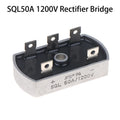50A 1200V Aluminum Metal Case 3 Phase Diode Bridge Rectifier 50Amp SQL50A Bridge Rectifier Diode Module Electronic Components