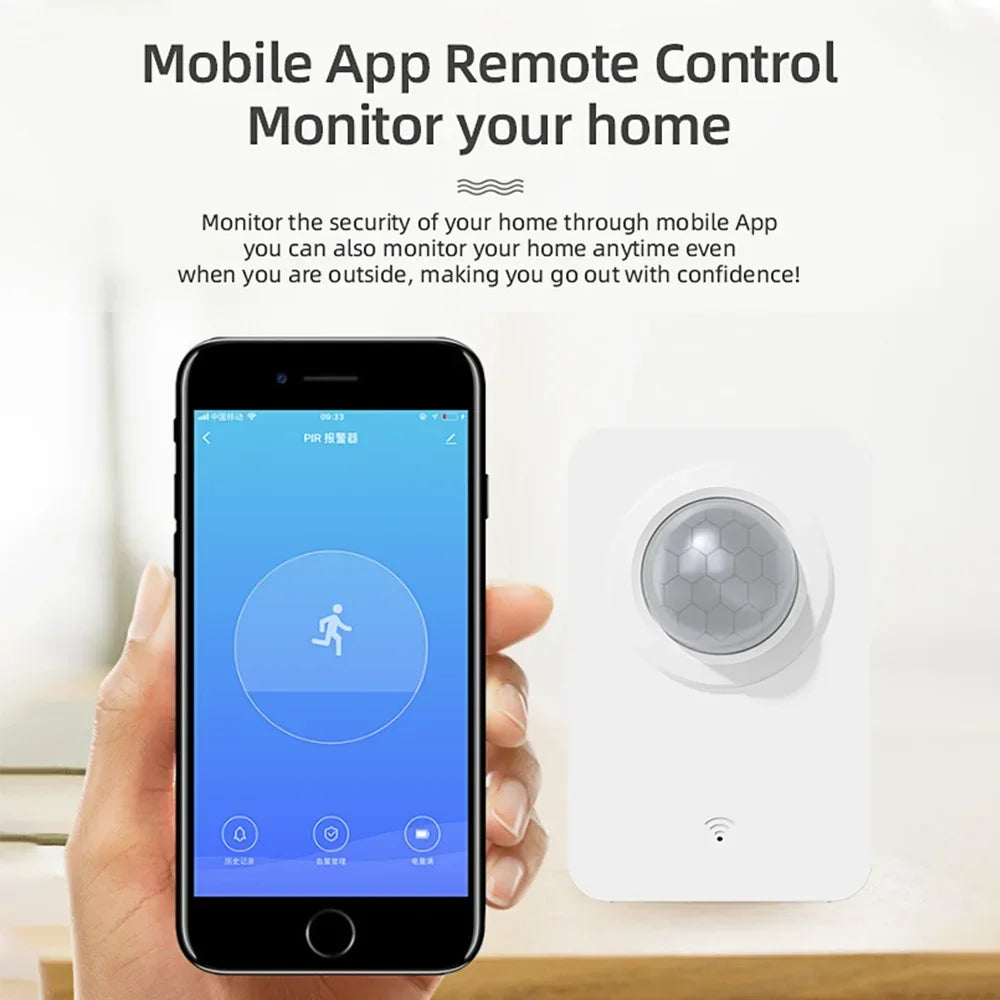 Tuya WiFi Zigbee PIR Motion Sensor Smart Home Human Body Infrared Detector Security Smart Life Works With Alexa Google Home